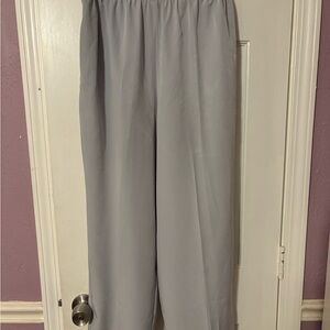 Elegant Gray Wide Leg Pants